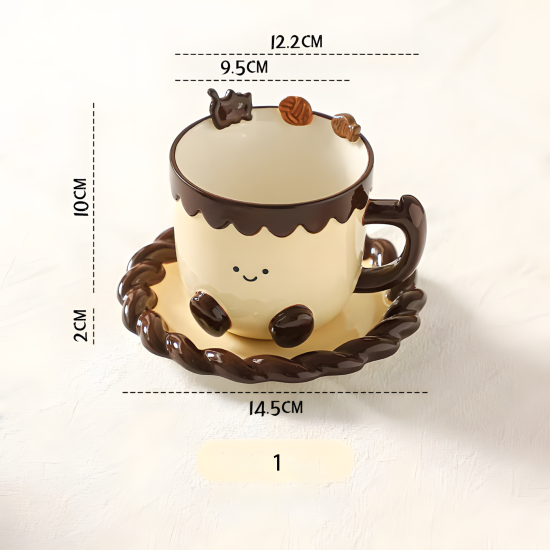 Porcelain Mug & Saucer